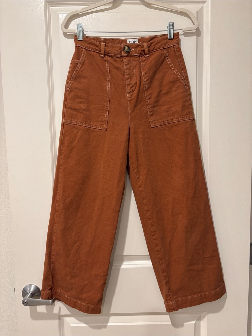 Wide-Leg Women’s Utility Pants in Rust